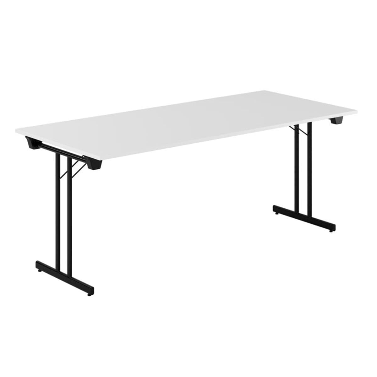 Dinner Style - 180x80cm - Hopfällbart bord - Hvid-sort