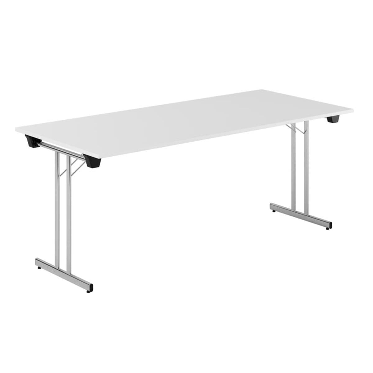 Dinner Style - 180x80cm - Hopfällbart bord - Vit-krom
