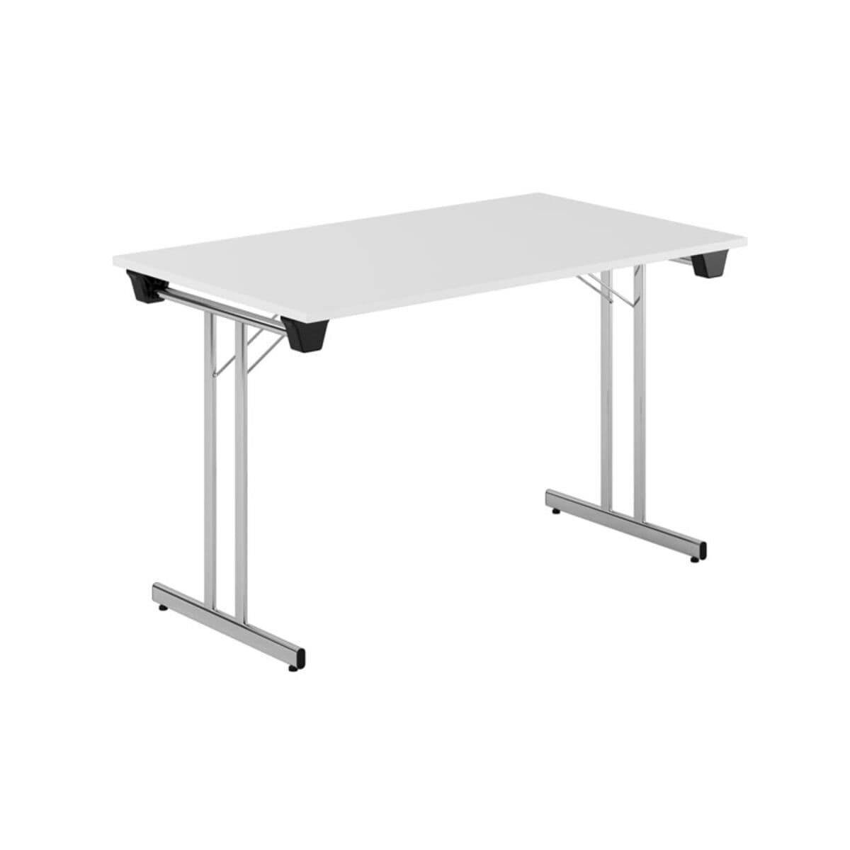 Dinner Style - 120x70cm - Hopfällbart bord - Hvid-krom