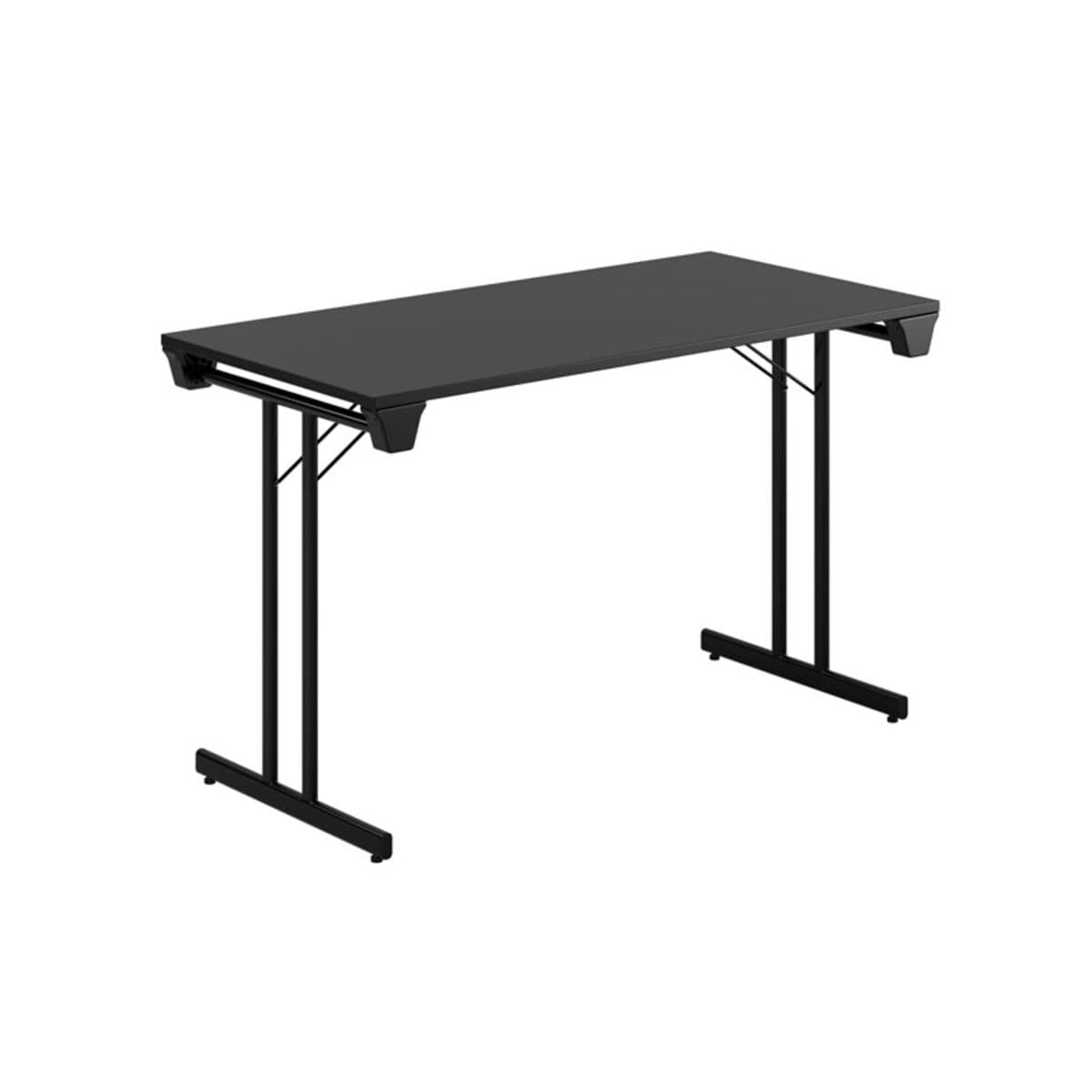 Dinner Style - 120x60cm - Hopfällbart bord - Sort -sort