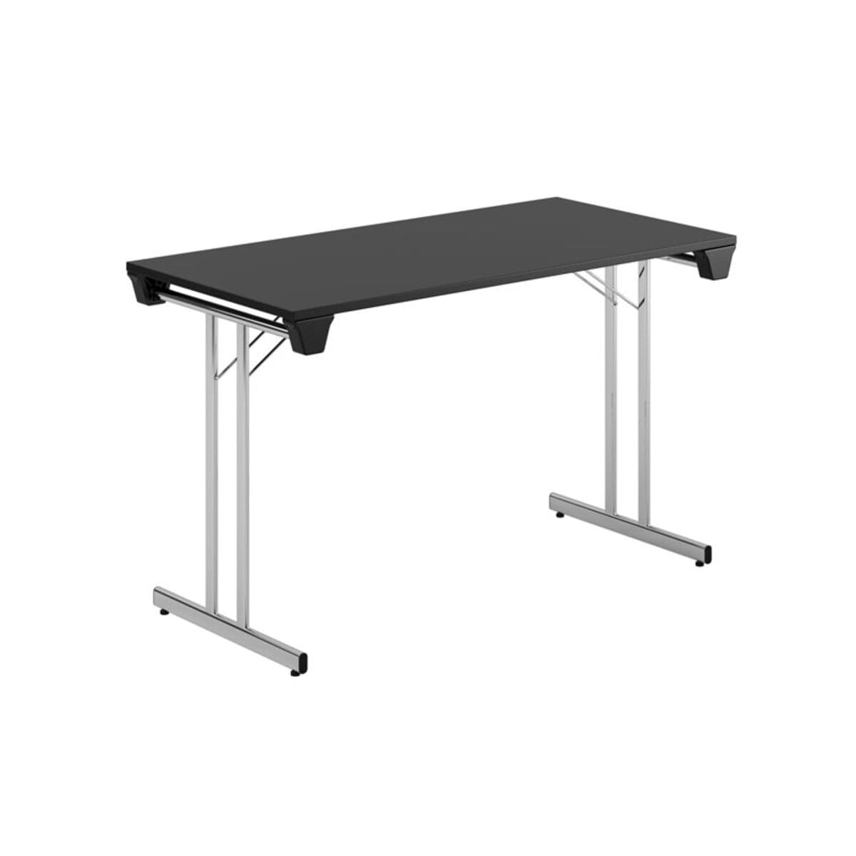 Dinner Style - 120x60cm - Hopfällbart bord - Sort-krom