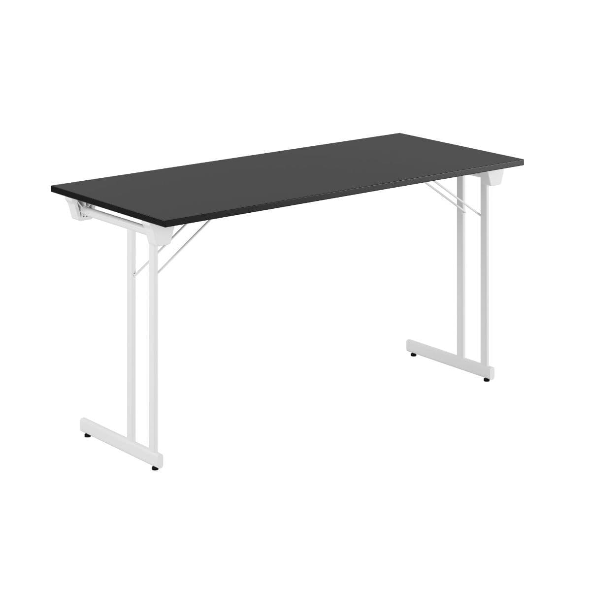 Kongress Style - 140x60cm - Hopfällbart bord - Sort-hvid