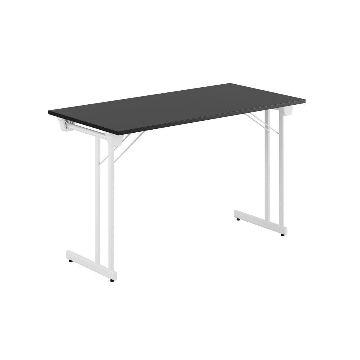 Kongress Style - 120x60cm - Hopfällbart bord - Sort-hvid