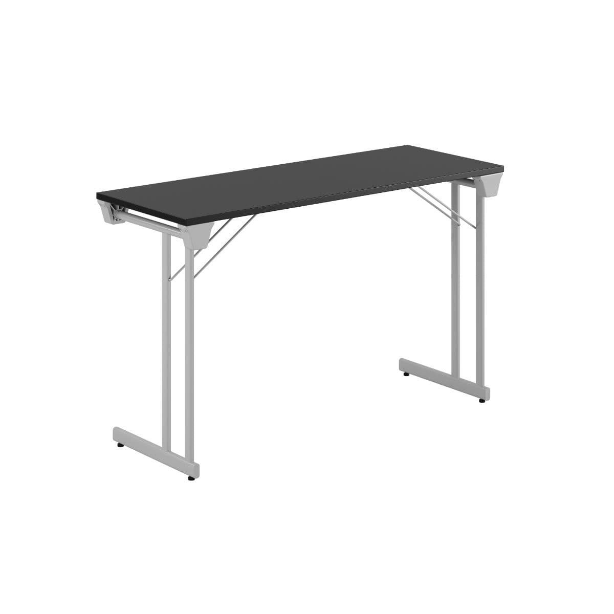 Kongress Style - 120x45cm - Hopfällbart bord - Sort-grå
