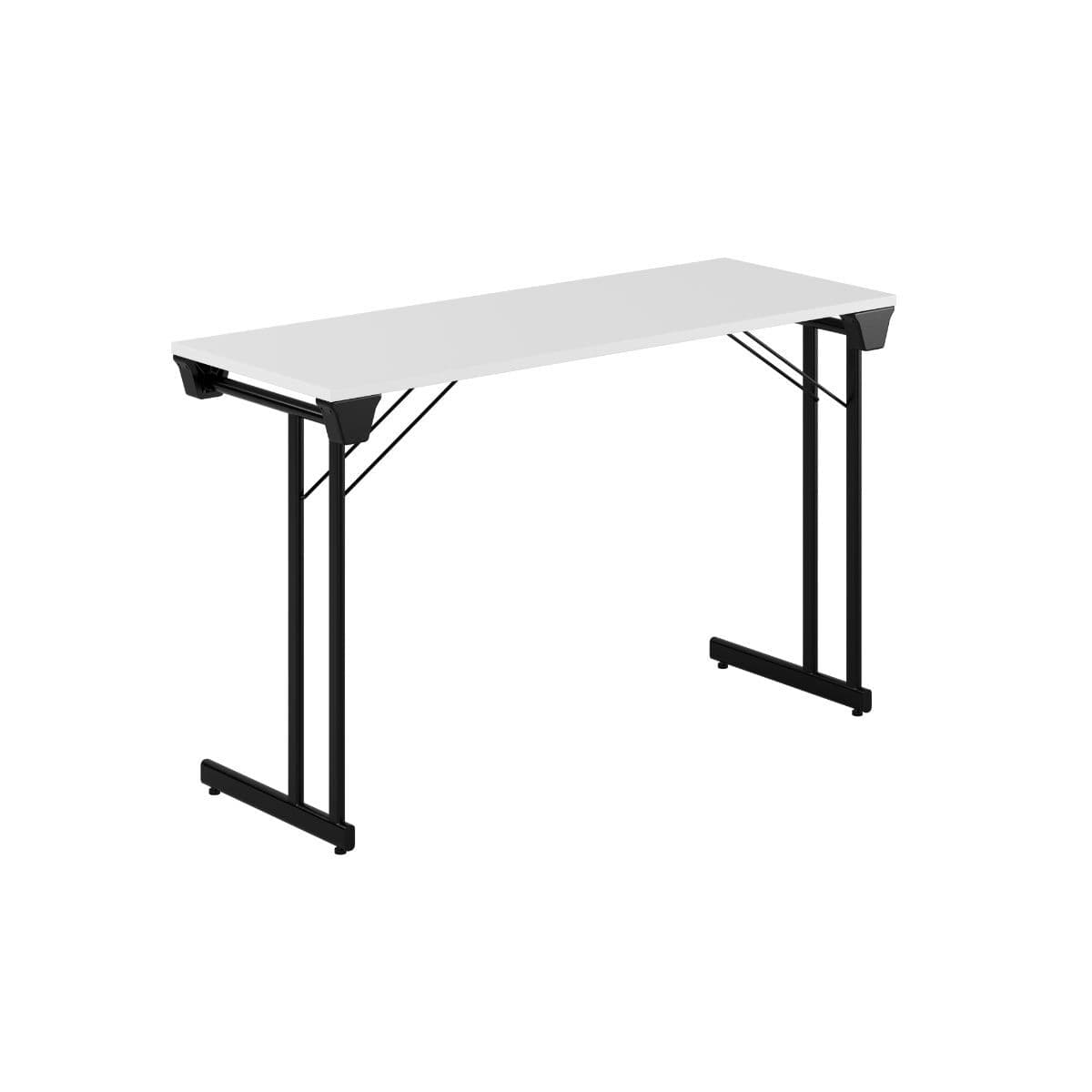 Kongress Style - 120x45cm - Hopfällbart bord - Hvid-sort