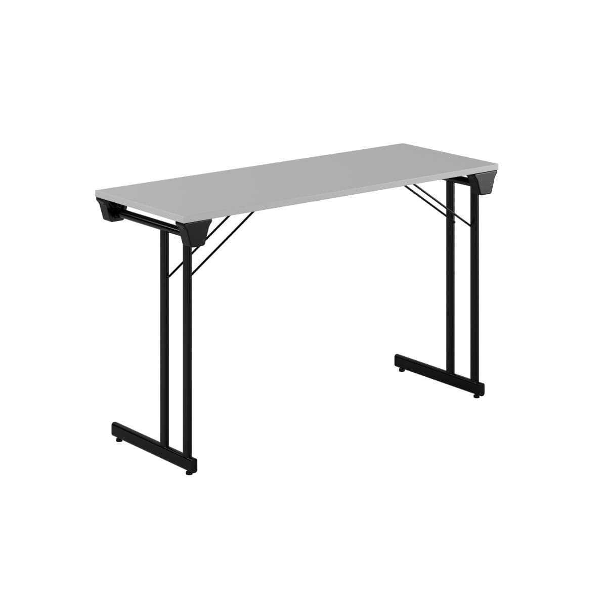 Kongress Style - 120x45cm - Hopfällbart bord - Grå-sort