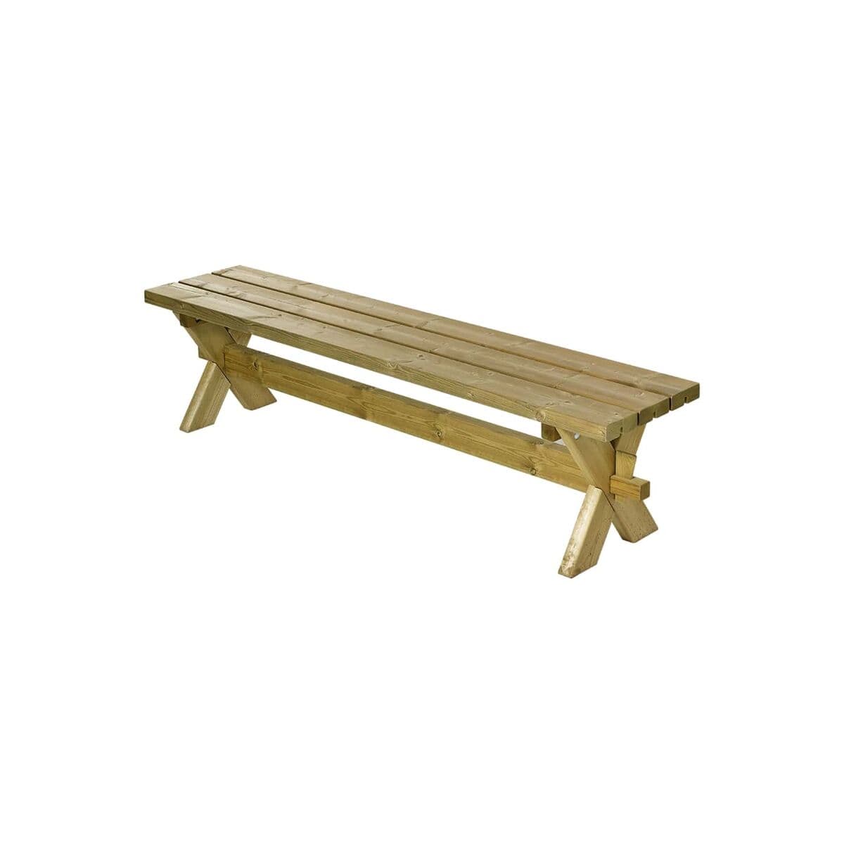 Nostalgi Plank bänk - Træfarve