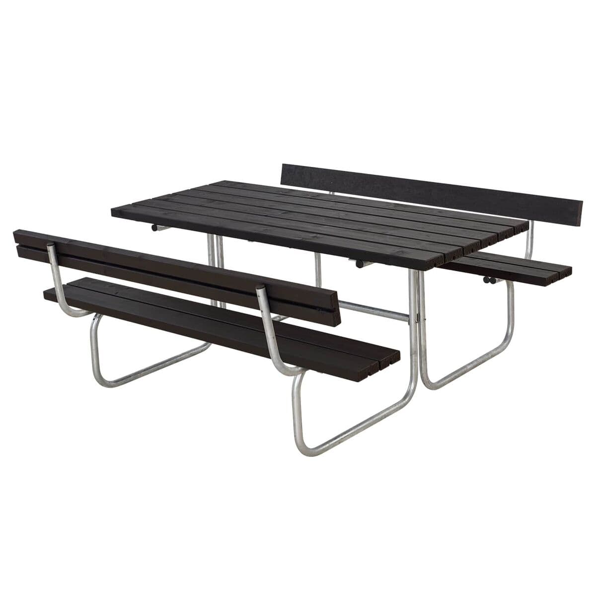 Classic Bord/Bänksats m/2 ryggstöd - Svart