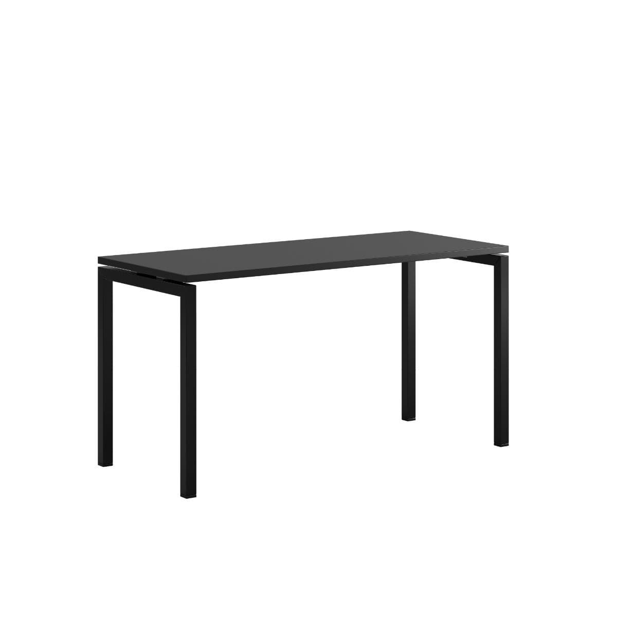 Luna U Bord 140x60cm - Svart -svart