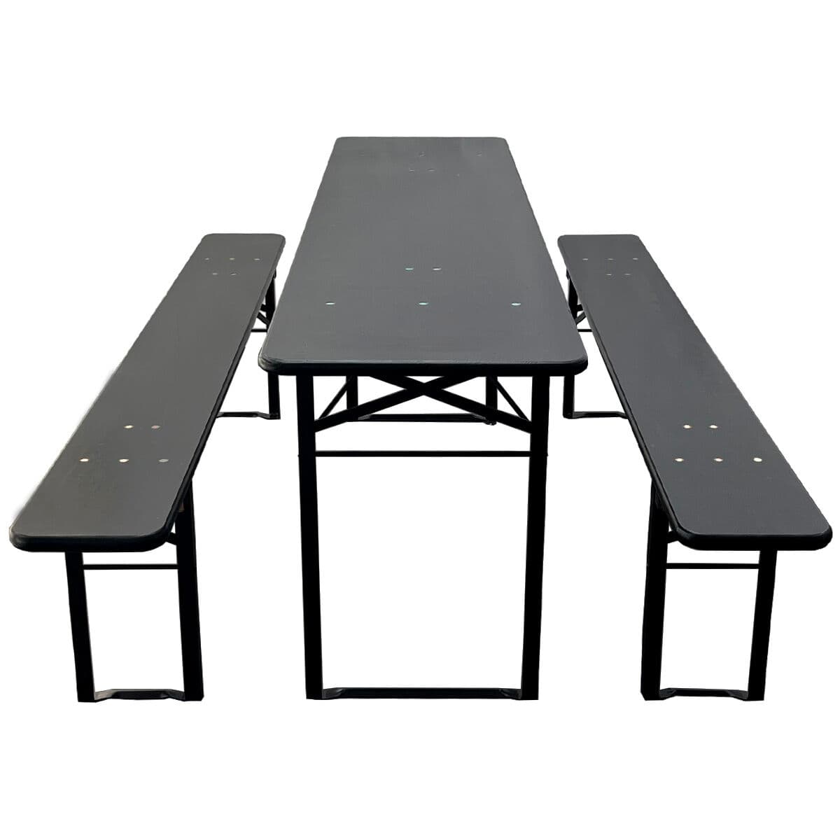 Brau Bord/bänk set 220x50 cm - Svart