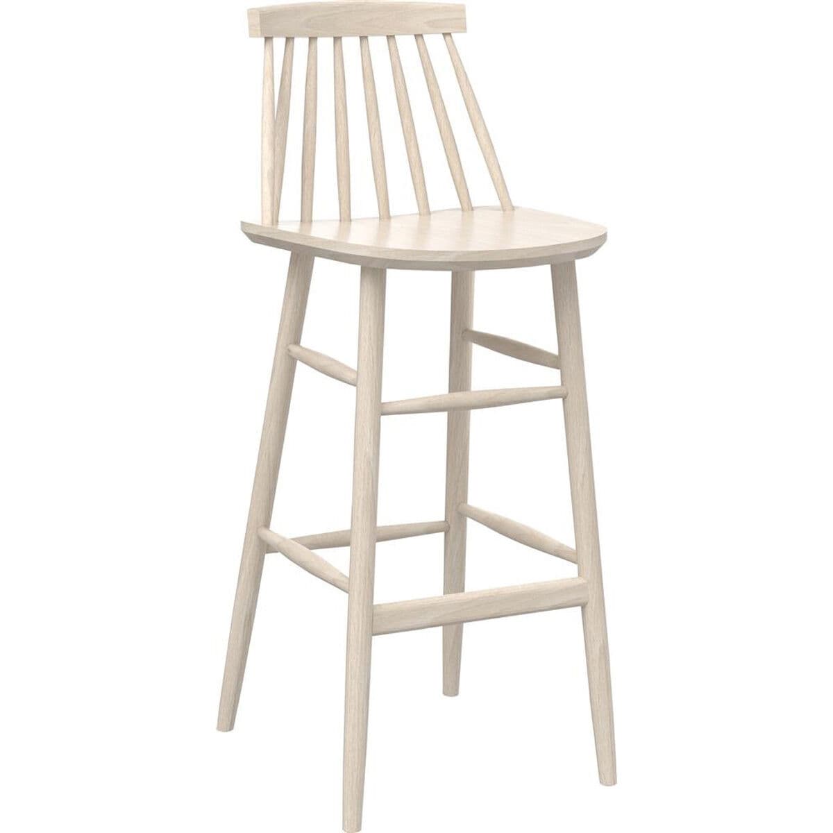 PEOPLE barstol med sits höjd 75cm - Hvid vask