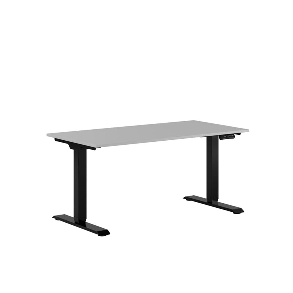 Premium Höj- och sänkbart bord m/2 motorer 140x70cm - Grå-sort