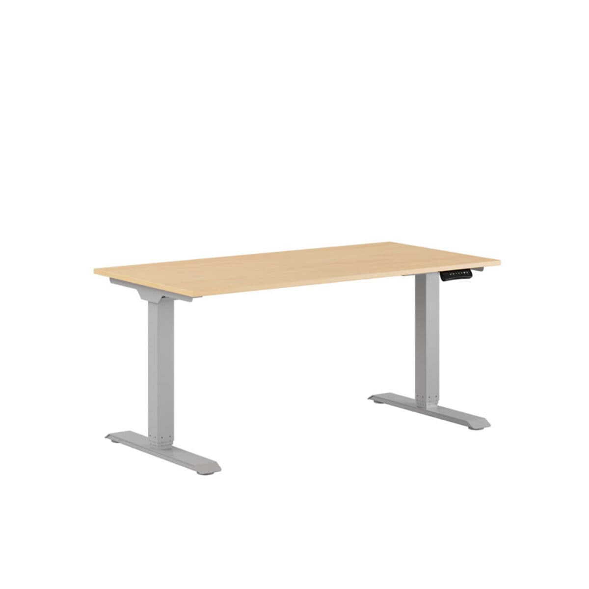 Premium Höj- och sänkbart bord m/2 motorer 140x70cm - Birk-grå