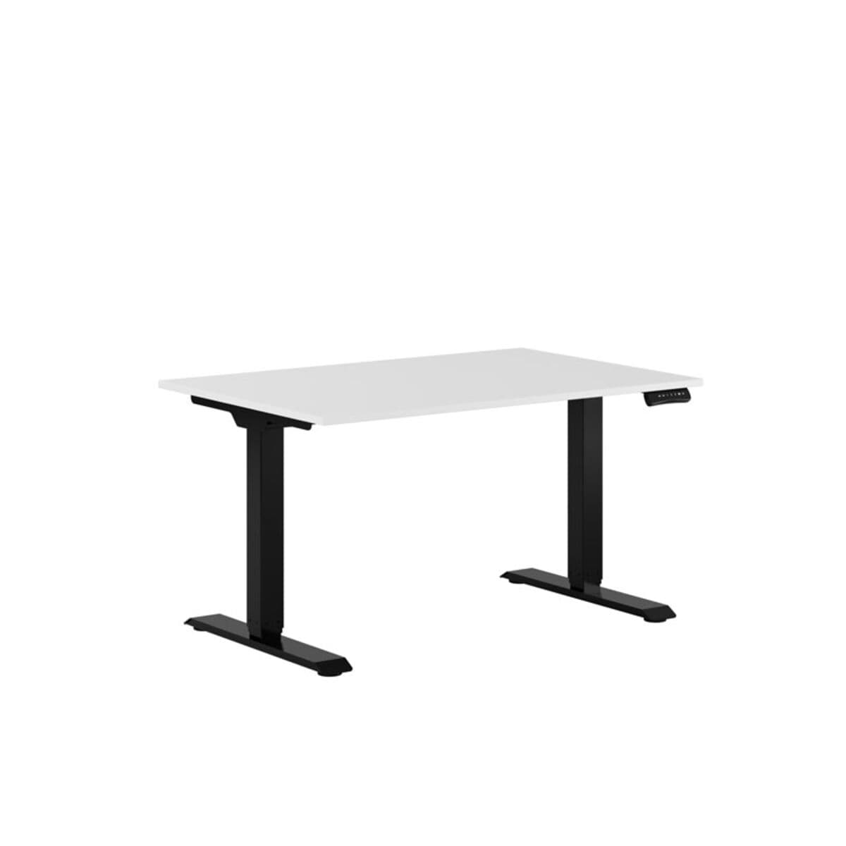 Premium Höj- och sänkbart bord m/2 motorer 120x80cm - Hvid-sort