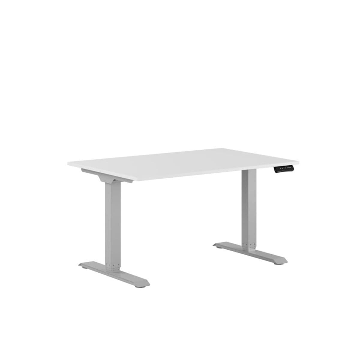 Premium Höj- och sänkbart bord m/2 motorer 120x80cm - Hvid-grå