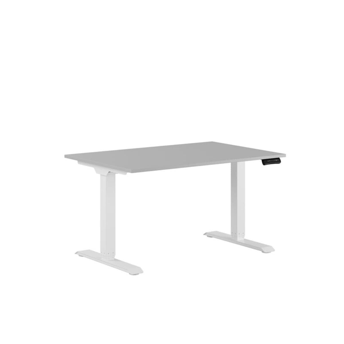 Premium Höj- och sänkbart bord m/2 motorer 120x80cm - Grå-hvid