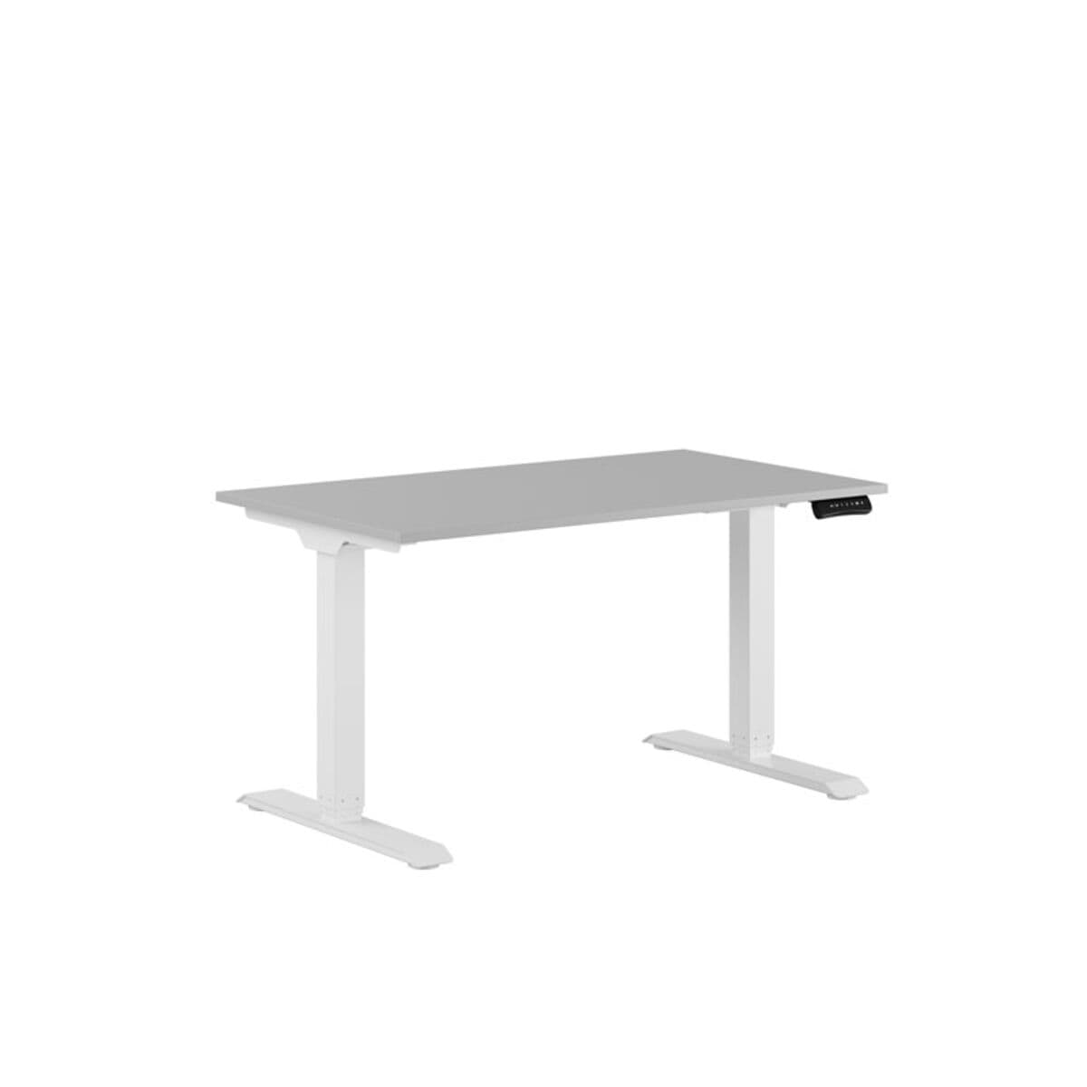 Premium Höj- och sänkbart bord m/2 motorer 120x70cm - Grå-hvid