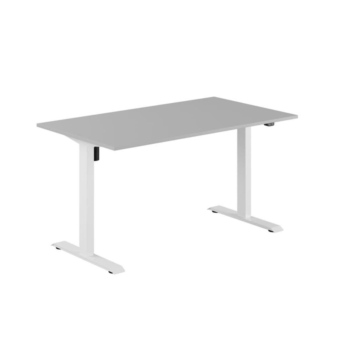 EASY Höj- och sänkbord m/1 motor 140x80cm - Grå-hvid