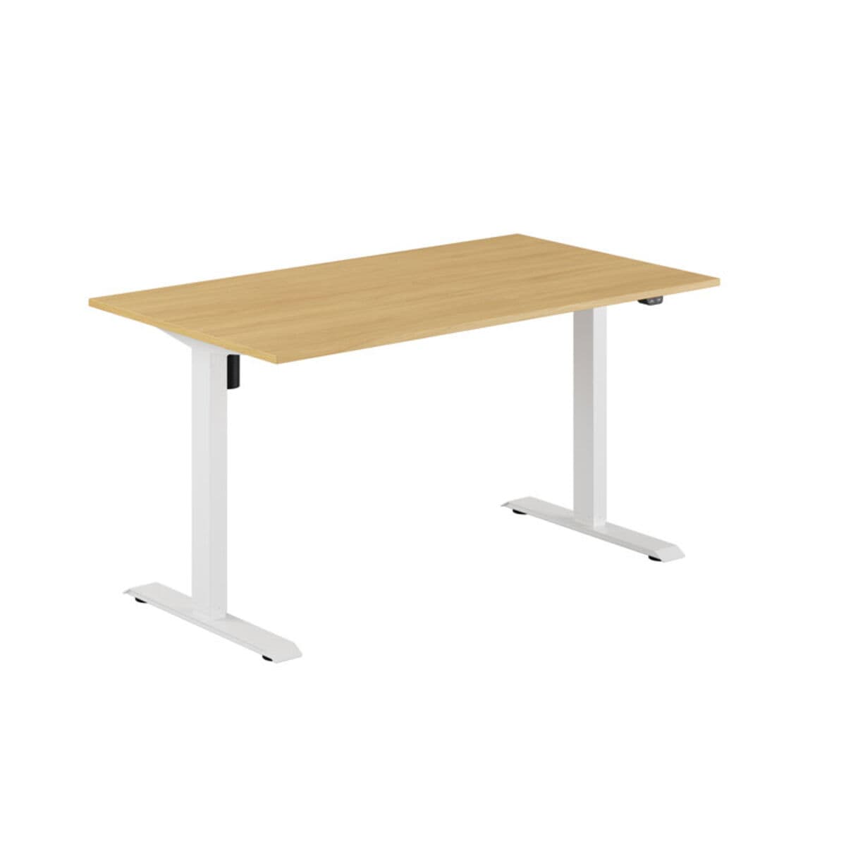 EASY Höj- och sänkbord m/1 motor 140x80cm - Eg-hvid