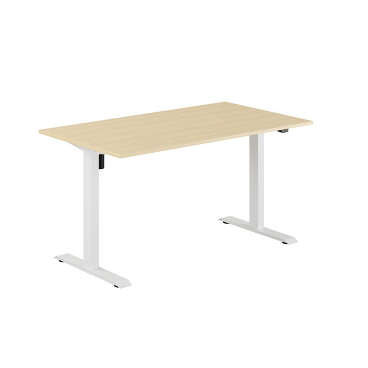 EASY Höj- och sänkbord m/1 motor 140x80cm - Birk-hvid