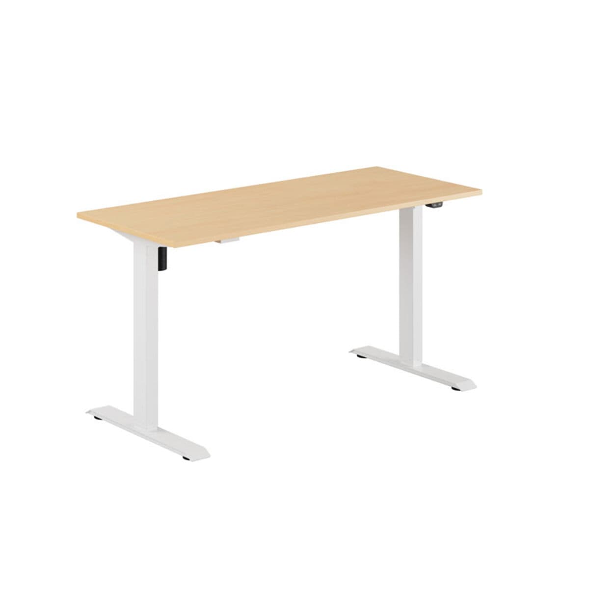 EASY Höj-/Sänkbord m/1 motor 140x60cm - Bøg-hvid