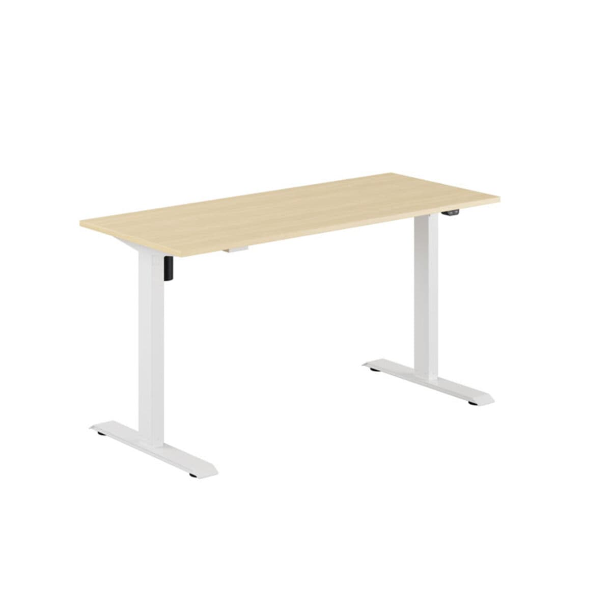 EASY Höj-/Sänkbord m/1 motor 140x60cm - Birk-hvid