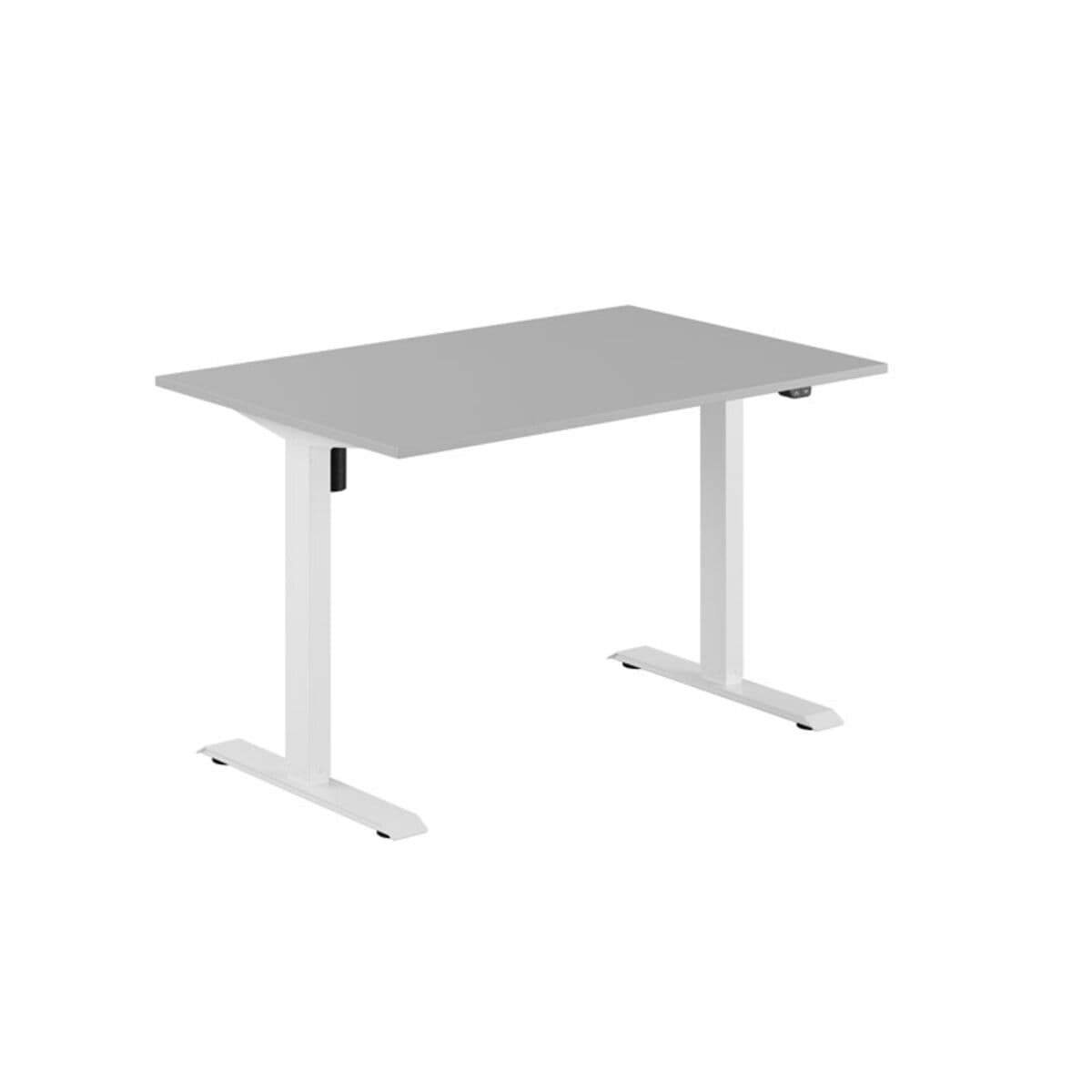 EASY Höj- och sänkbart bord m/1 motor 120x80cm - Grå-hvid