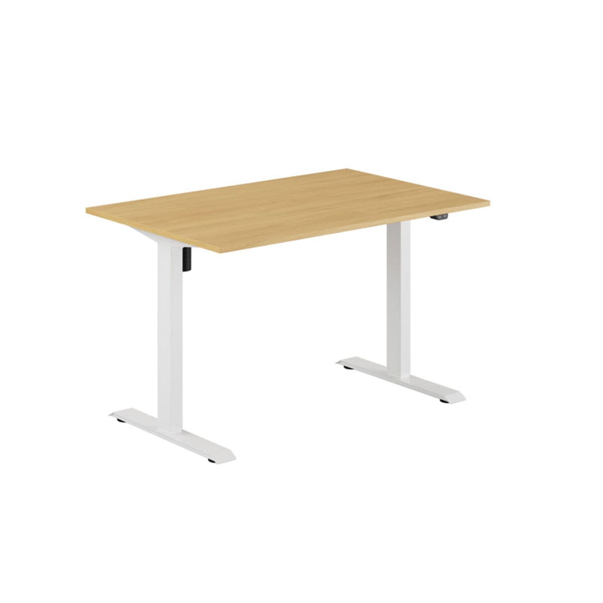 EASY Höj- och sänkbart bord m/1 motor 120x80cm - Eg-hvid