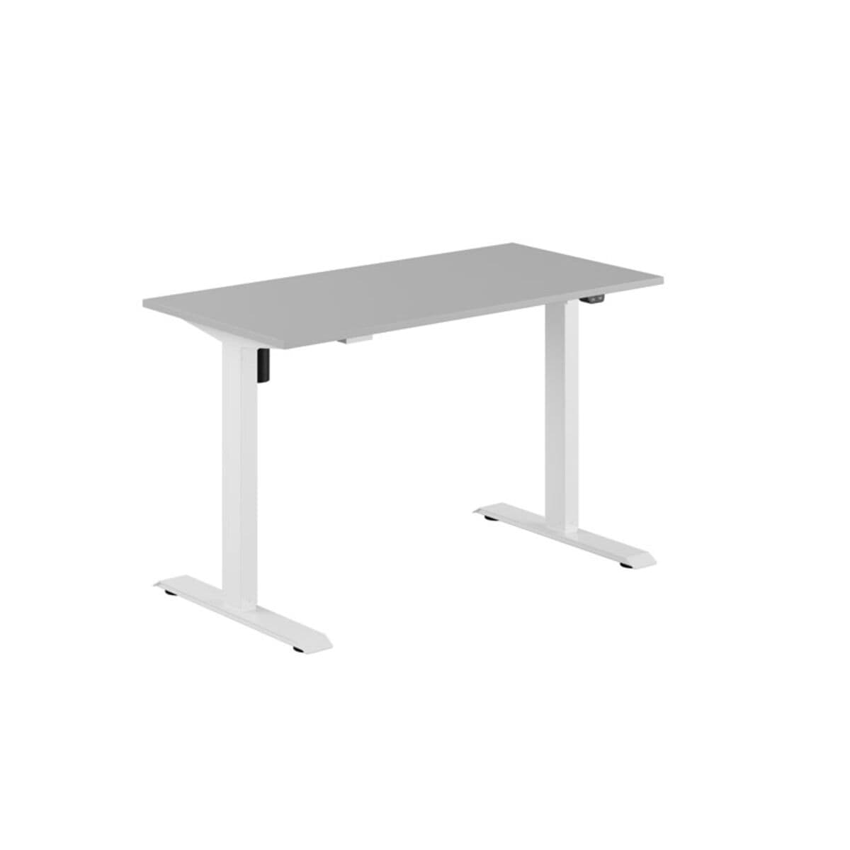 EASY Höj- och sänkbart bord m/1 motor 120x60cm - Grå-hvid