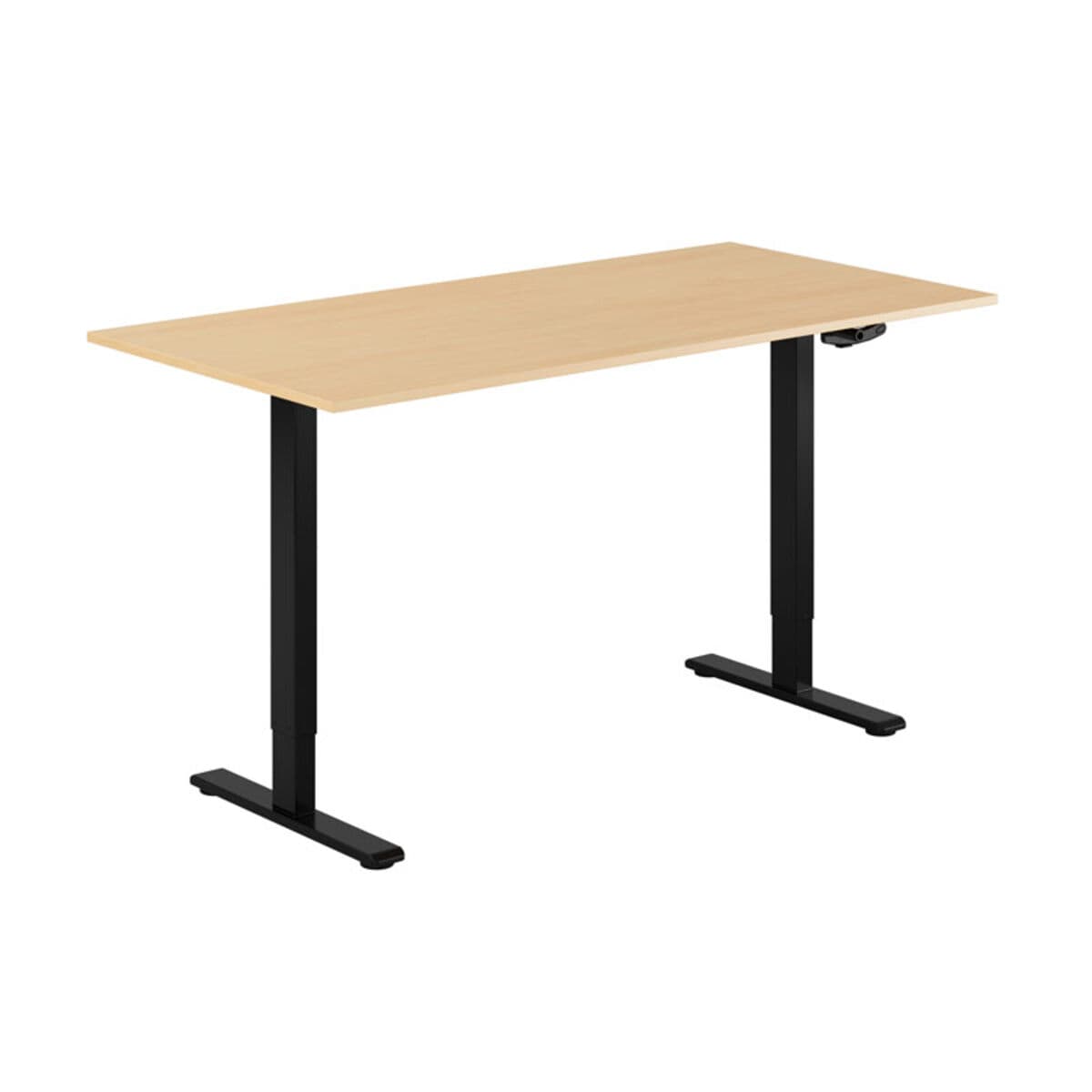 ECO Höj- och sänkbart bord manuellt 160x80cm - Bøg-sort
