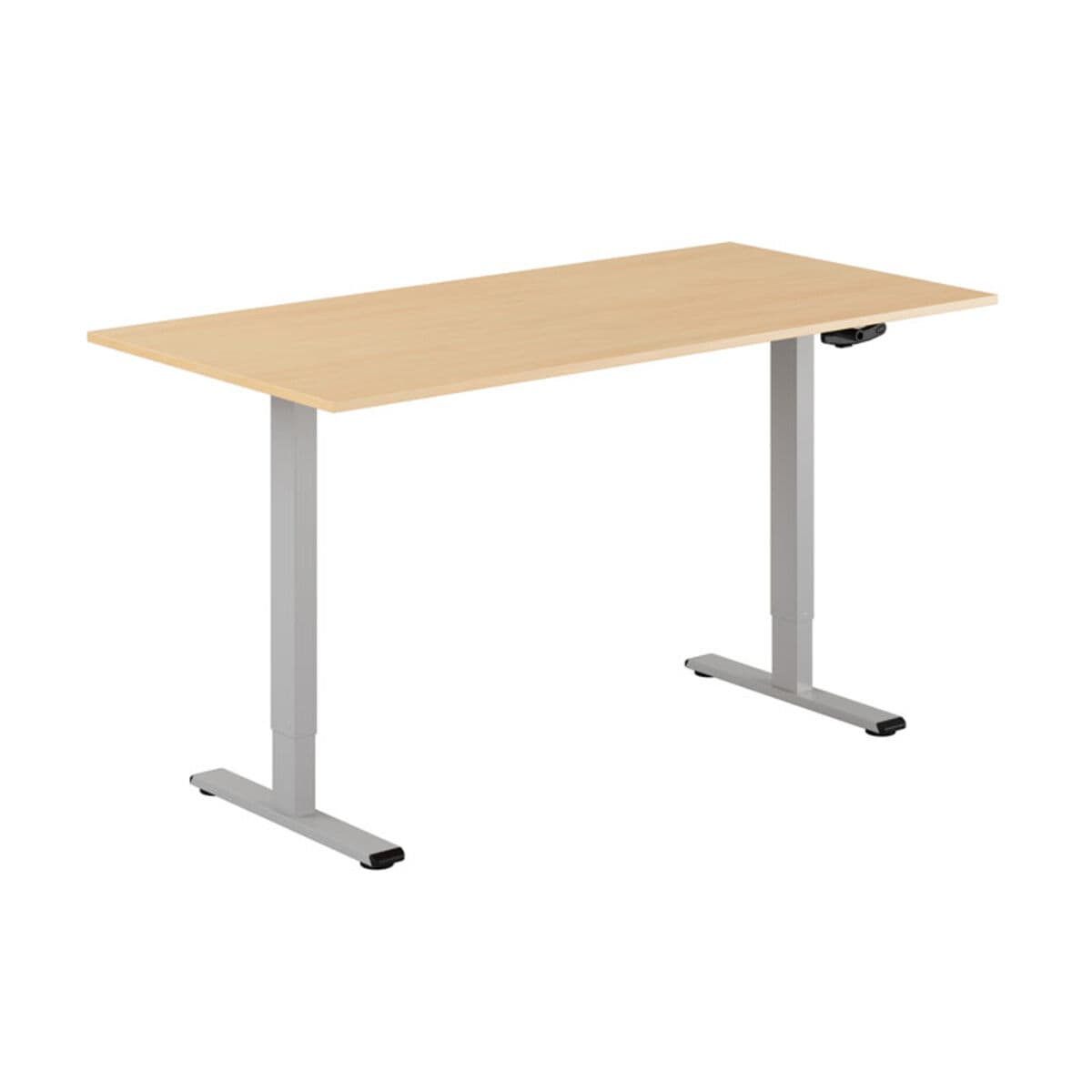 ECO Höj- och sänkbart bord manuellt 160x80cm - Bøg-grå