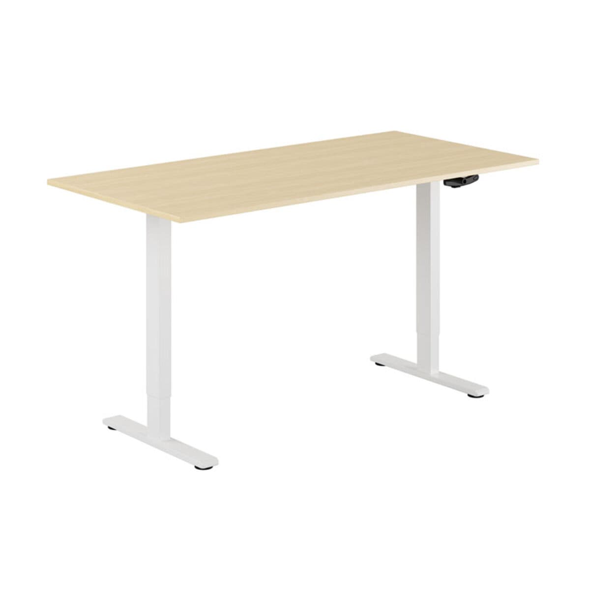 ECO Höj- och sänkbart bord manuellt 160x80cm - Birk-hvid