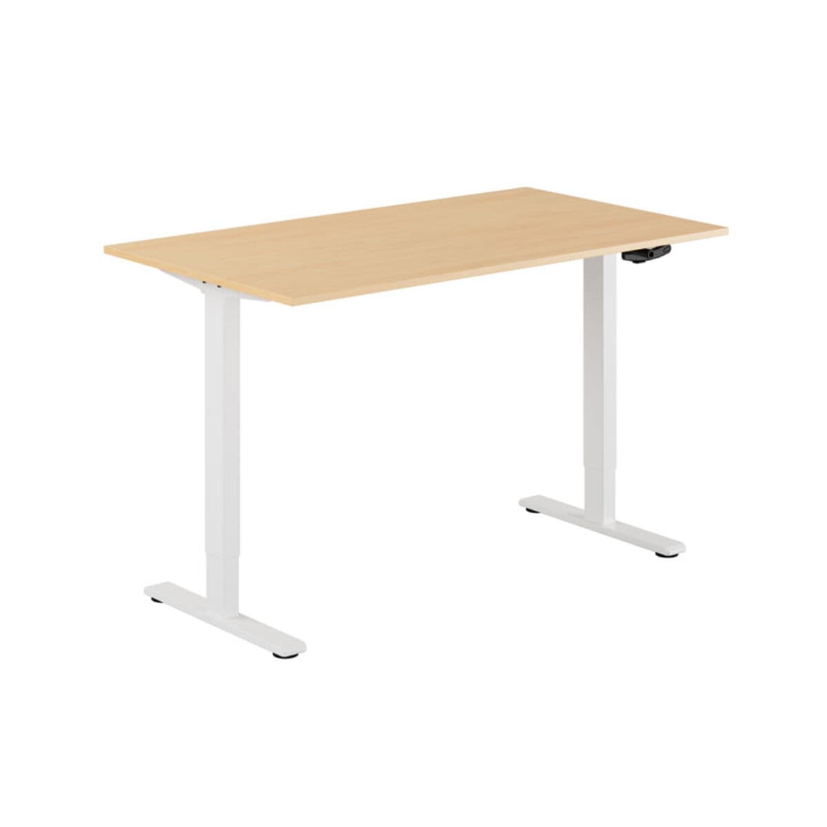 ECO Höj- och sänkbart bord manuellt 140x80cm - Bøg-hvid