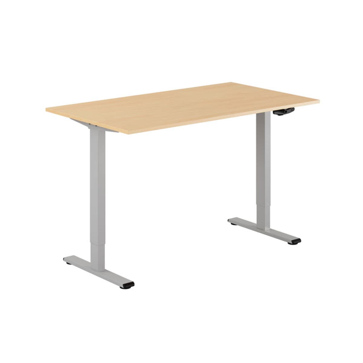 ECO Höj- och sänkbart bord manuellt 140x80cm - Bøg-grå