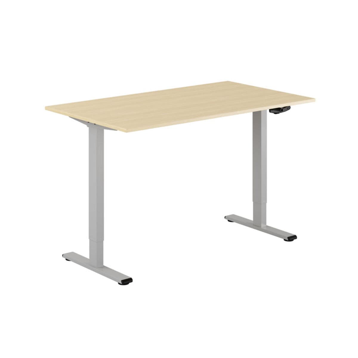 ECO Höj- och sänkbart bord manuellt 140x80cm - Birk-grå