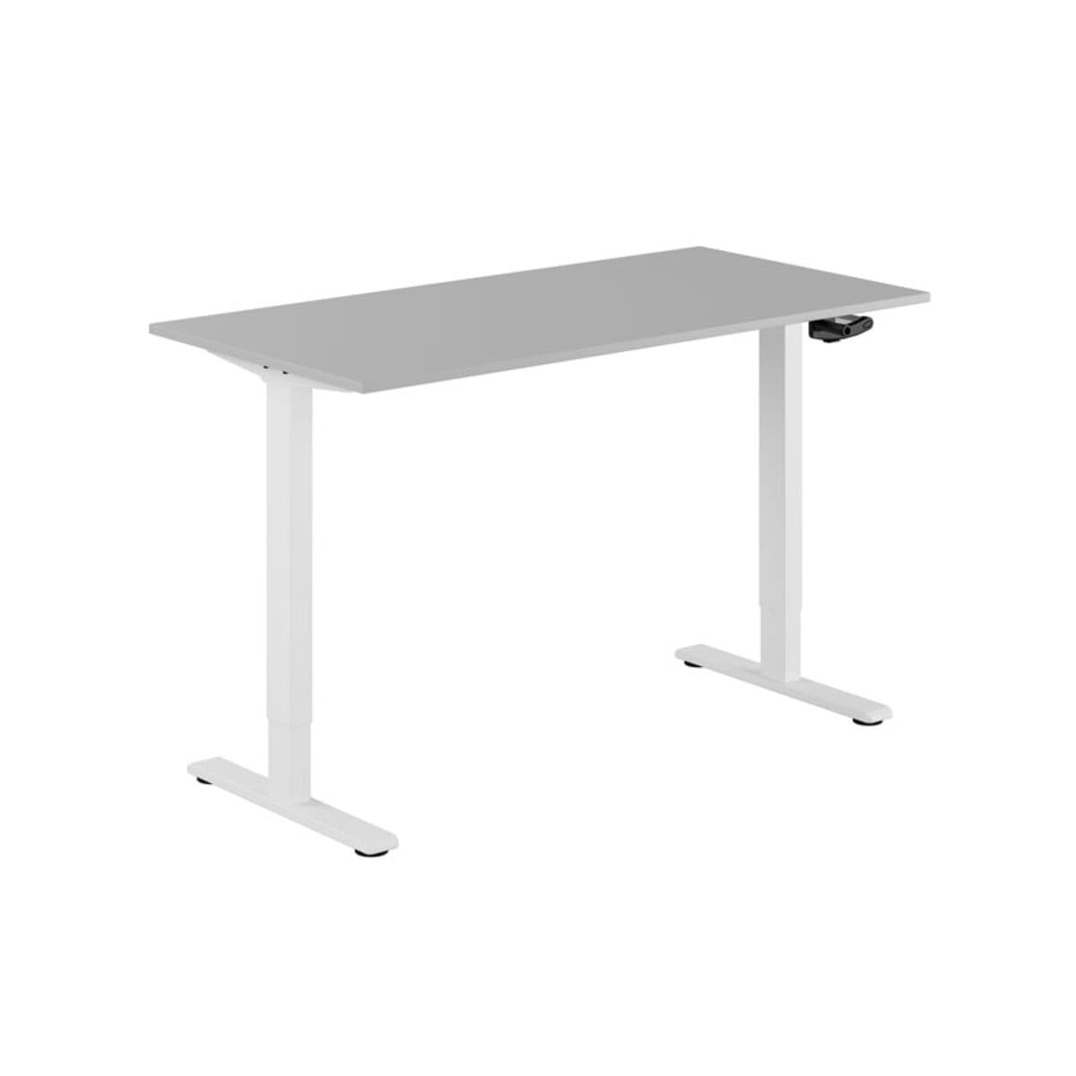 ECO Höj- och sänkbart bord manuellt 140x70cm - Grå-hvid