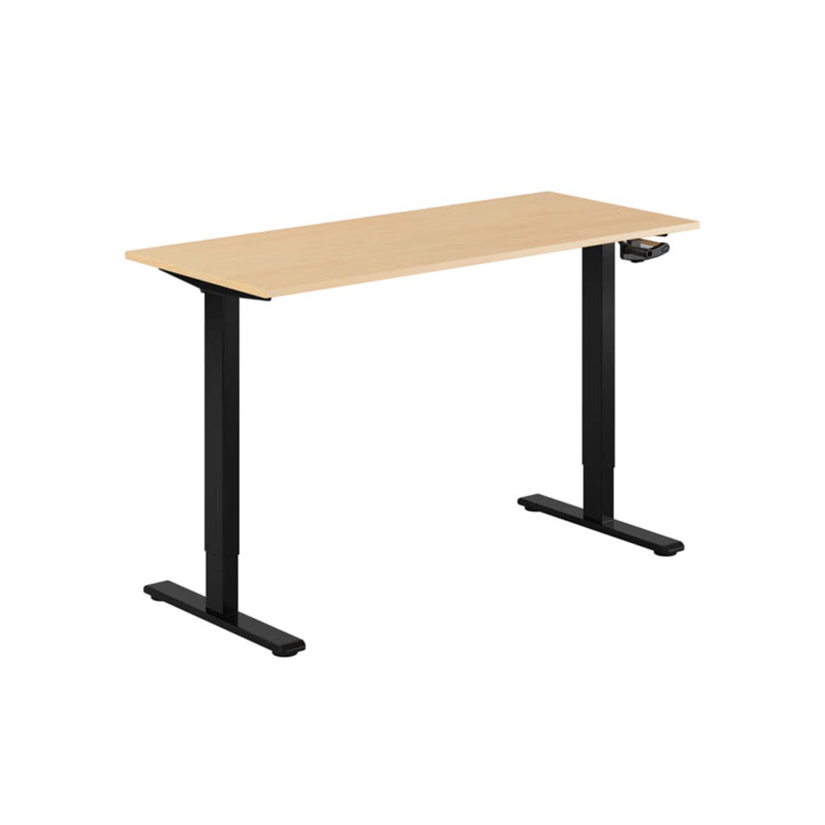 ECO Höj- och sänkbart bord manuellt 140x60cm - Bøg-sort