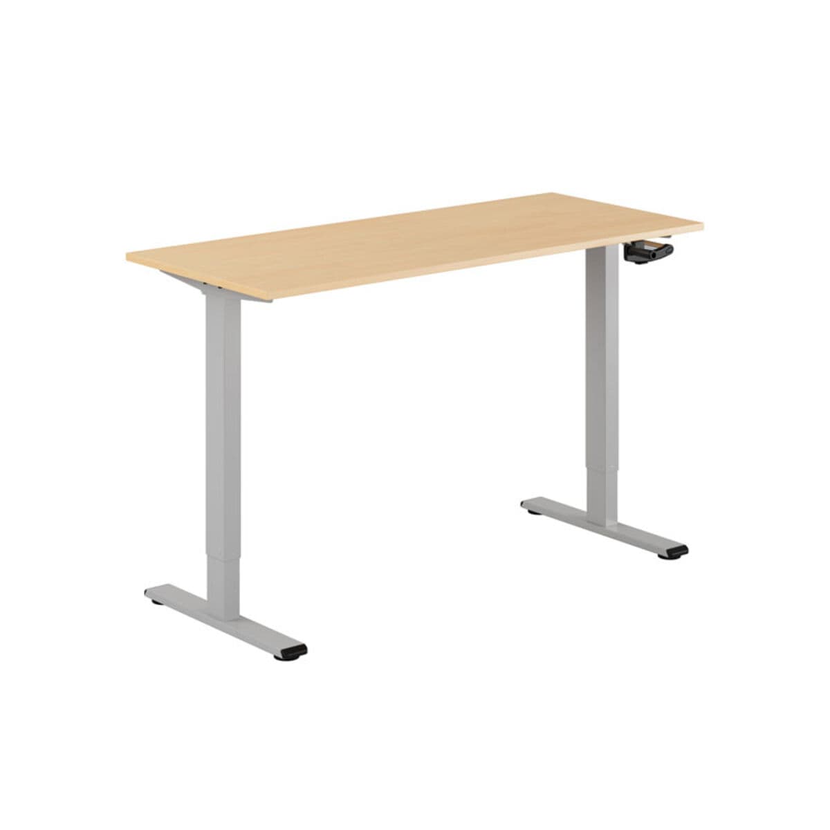 ECO Höj- och sänkbart bord manuellt 140x60cm - Bøg-grå
