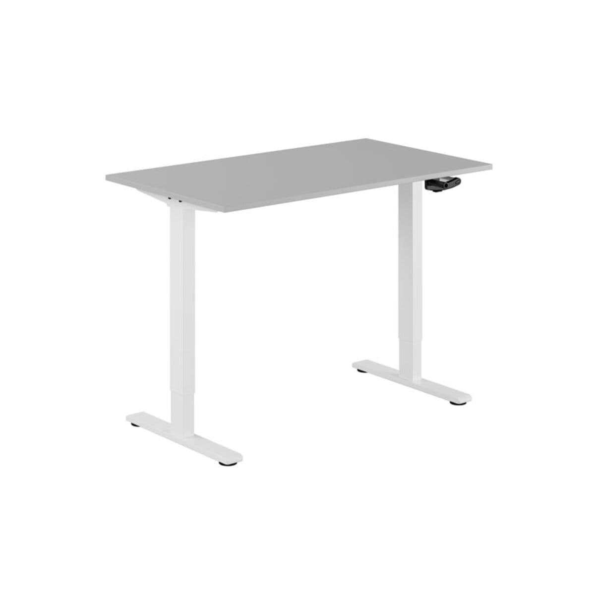ECO Höj- och sänkbart bord manuellt 120x70cm - Grå-hvid
