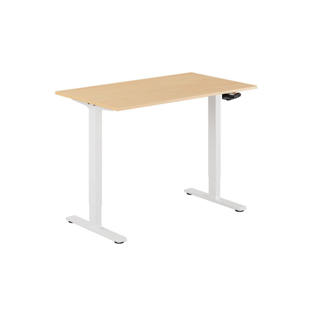 ECO Höj- och sänkbart bord manuellt 120x70cm - Bøg-hvid