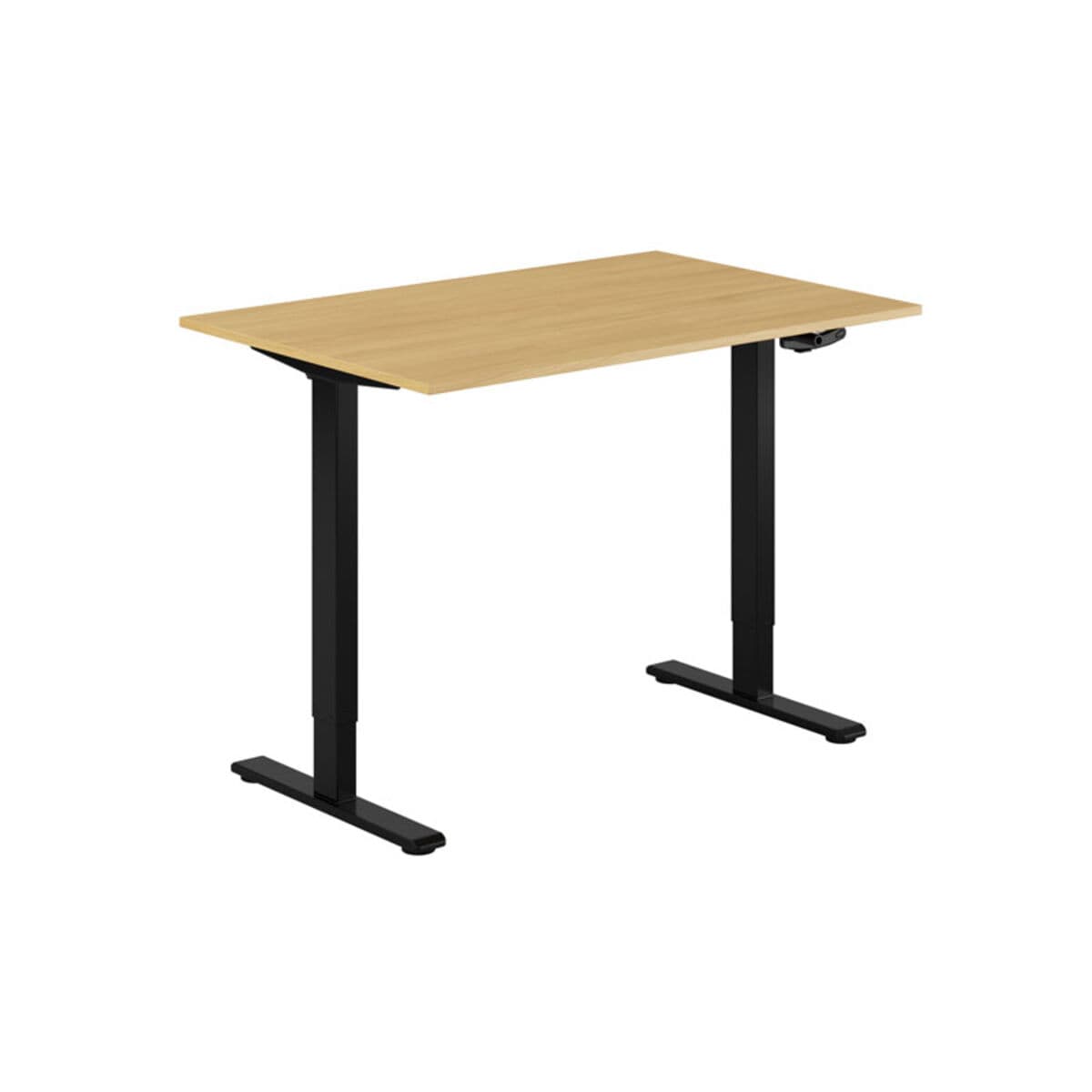 ECO Höj- och sänkbart bord manuellt 120x80cm - Eg-sort