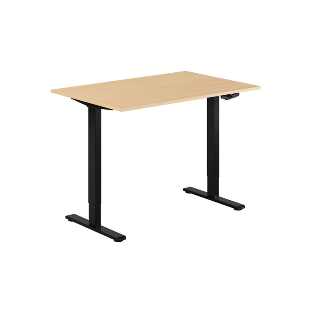 ECO Höj- och sänkbart bord manuellt 120x80cm - Bøg-sort