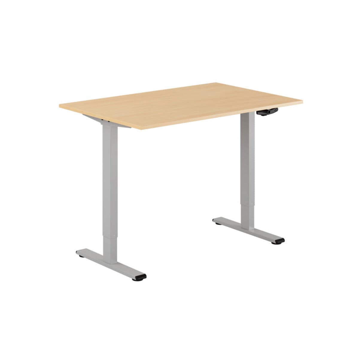 ECO Höj- och sänkbart bord manuellt 120x80cm - Bøg-grå