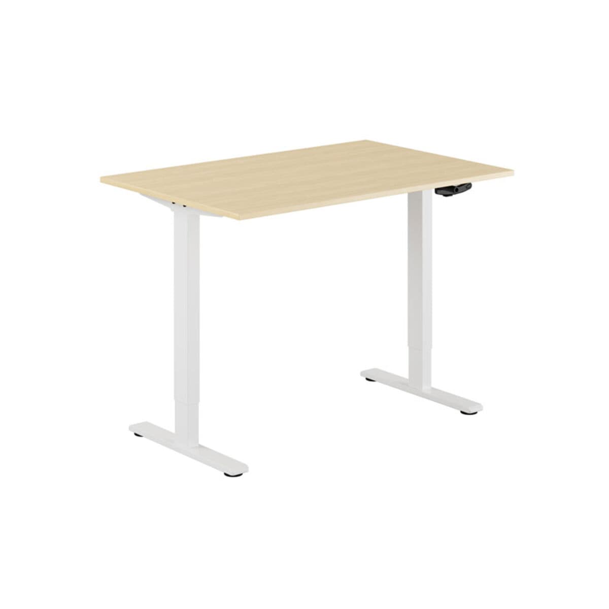 ECO Höj- och sänkbart bord manuellt 120x80cm - Birk-hvid