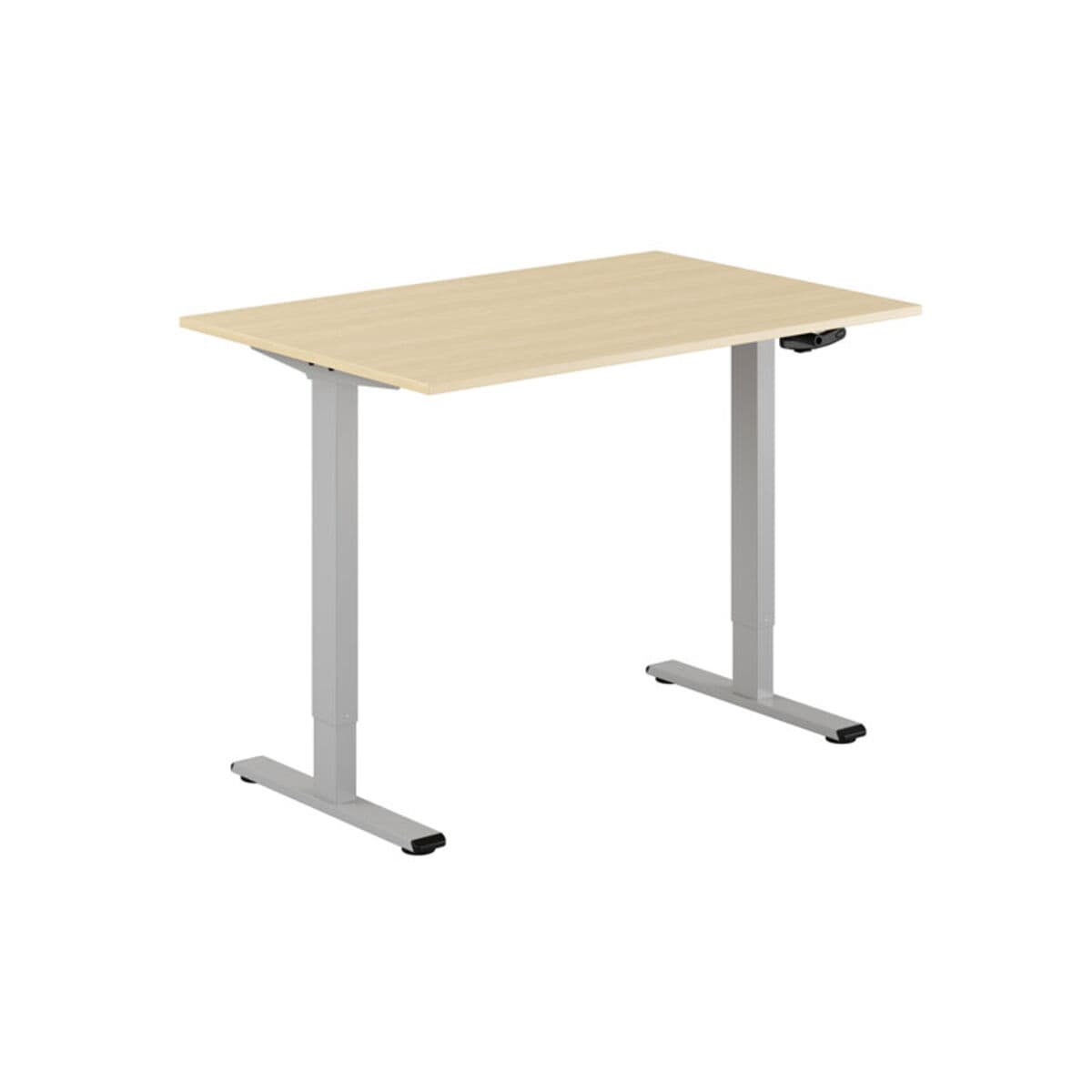ECO Höj- och sänkbart bord manuellt 120x80cm - Birk-grå
