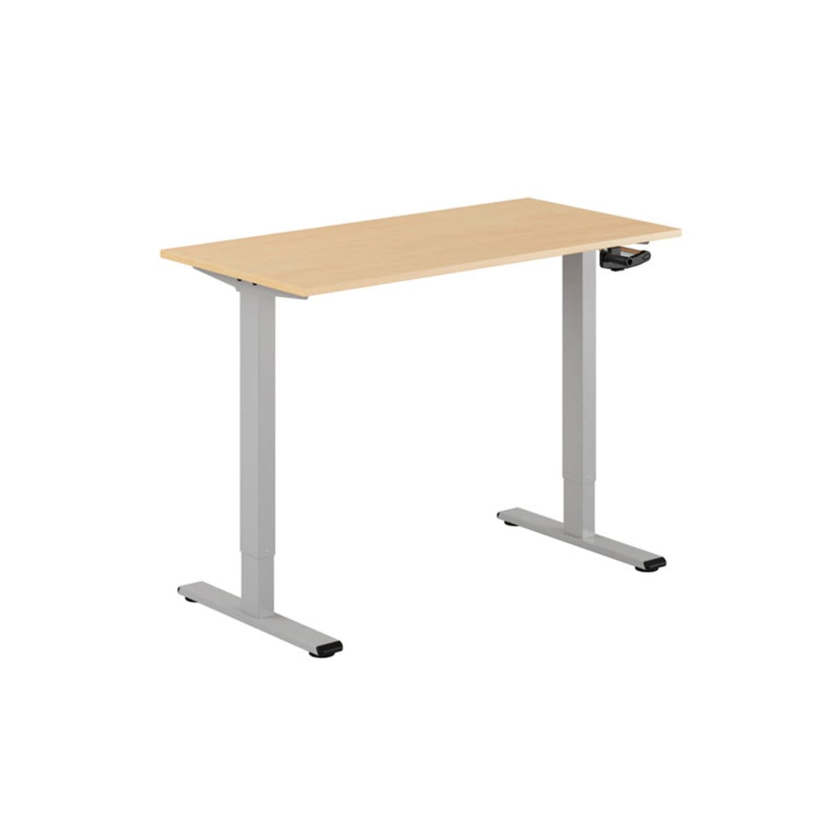 ECO Höj- och sänkbart bord manuellt 120x60cm - Bøg-grå