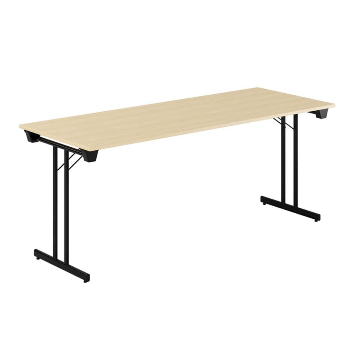 Dinner Style - 180x70cm - Hopfällbart bord - Birk-sort