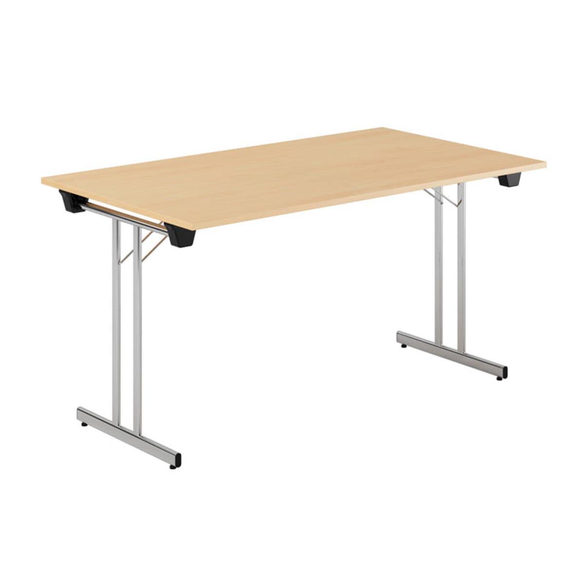 Dinner Style - 140x80cm - Hopfällbart bord - Bøg-krom