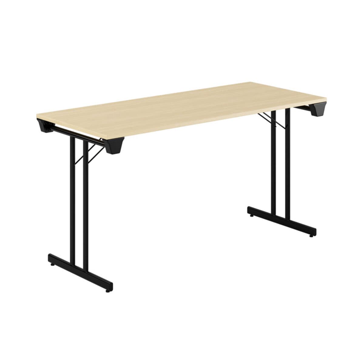Dinner Style - 140x60cm - Hopfällbart bord - Birk-sort