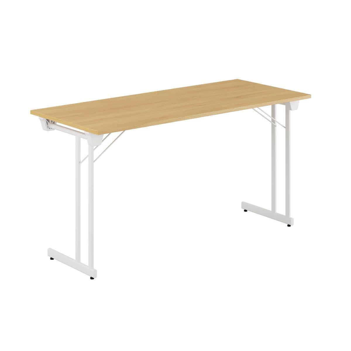 Kongress Style - 140x60cm - Hopfällbart bord - Eg-hvid